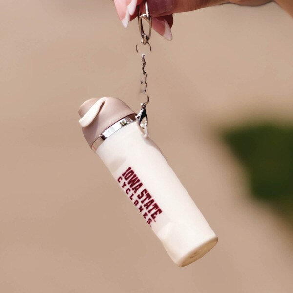 Iowa State Cyclones Oahu White and Tan Keychain